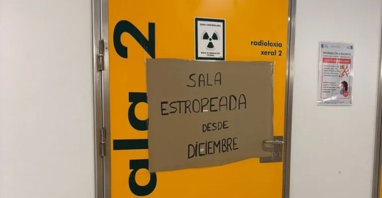 Os técnicos sanitarios piden explicacións pola sala de Raios avariada en Urxencias do Chuac